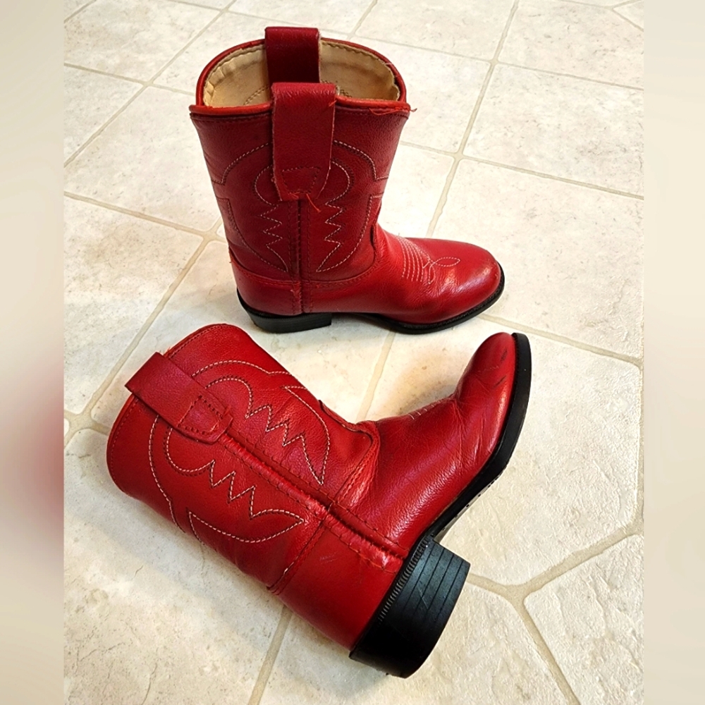 Old West Red Cowboy Boots